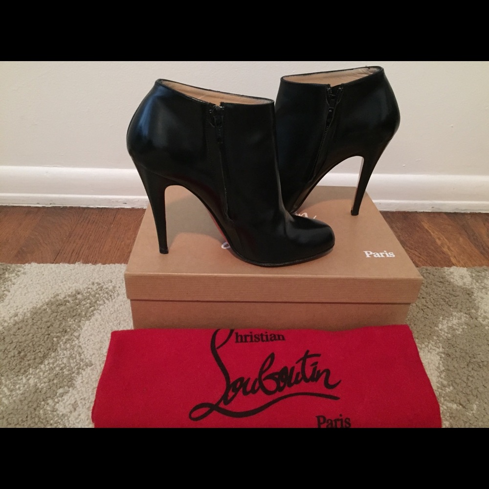 Christian Louboutin Black Belle Booties